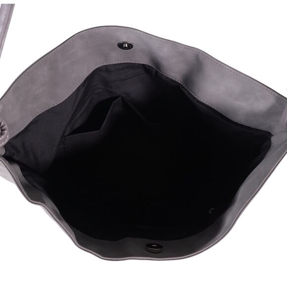 8 Other Reasons Betsy Slouch Tote Shoulder Bag – Stone Gray Suedette - NWT - Picture 6 of 9